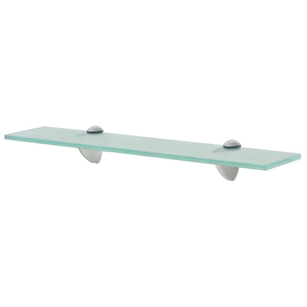 Svävande hyllor 2 st glas 50x10 cm 8 mm