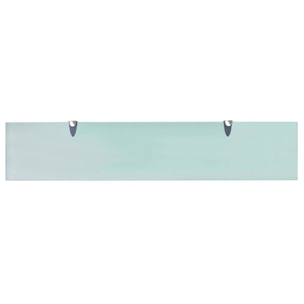 Svävande hyllor 2 st glas 100x20 cm 8 mm