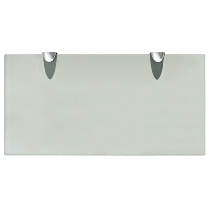 Svävande hyllor 2 st glas 40x20 cm 8 mm