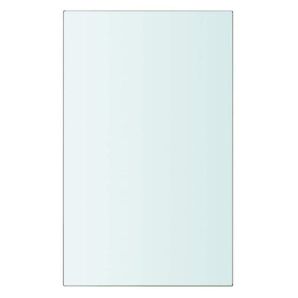 Hyllplan 2 st glas genomskinlig 20x12 cm