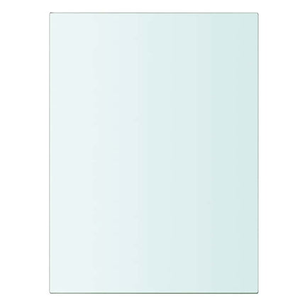 Hyllplan 2 st glas genomskinlig 20x15 cm