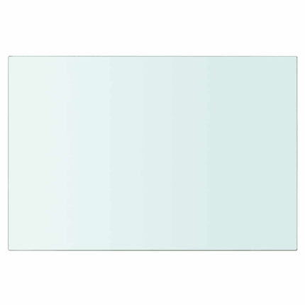 Hyllplan 2 st glas genomskinlig 30x15 cm