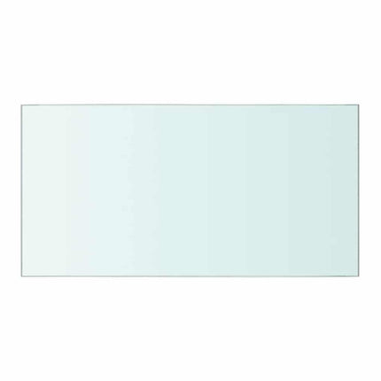 Hyllplan 2 st glas genomskinlig 40x20 cm