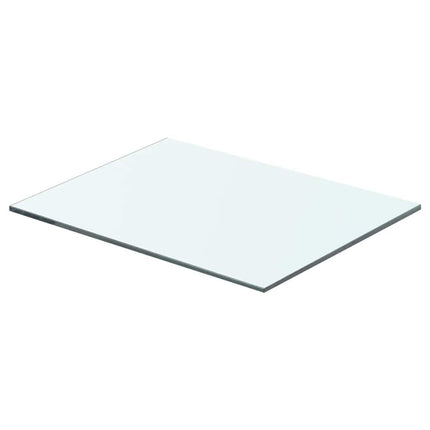 Hyllplan 2 st glas genomskinlig 40x25 cm