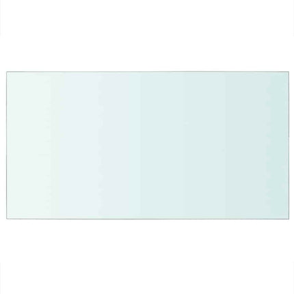 Hyllplan 2 st glas genomskinlig 40x25 cm