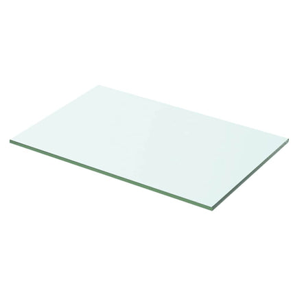Hyllplan 2 st glas genomskinlig 50x25 cm