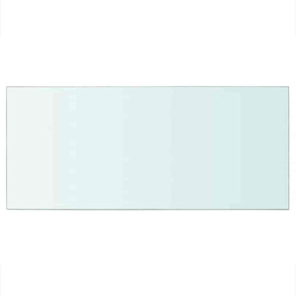 Hyllplan 2 st glas genomskinlig 50x25 cm
