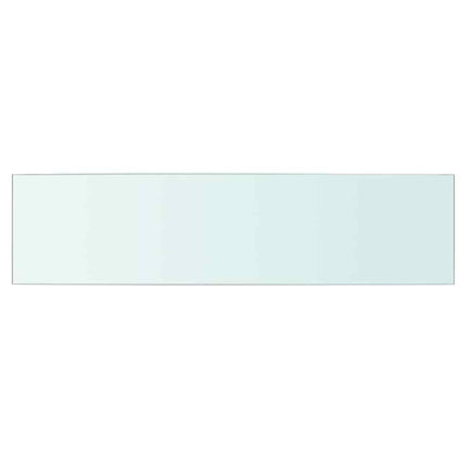 Hyllplan 2 st glas genomskinlig 60x15 cm