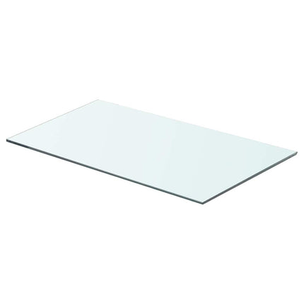 Hyllplan 2 st glas genomskinlig 60x30 cm