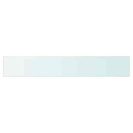 Hyllplan 2 st glas genomskinligt 80x12 cm