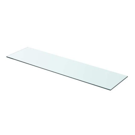 Hyllplan 2 st glas genomskinlig 80x20 cm