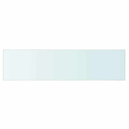 Hyllplan 2 st glas genomskinlig 80x20 cm