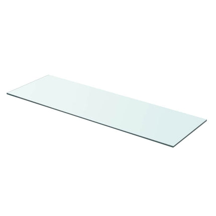 Hyllplan 2 st glas genomskinlig 80x25 cm