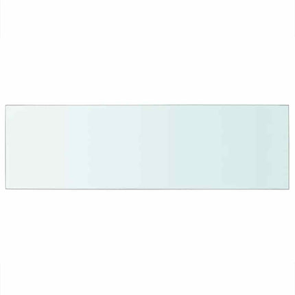 Hyllplan 2 st glas genomskinlig 80x25 cm