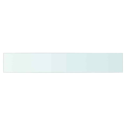 Hyllplan 2 st glas genomskinlig 90x15 cm