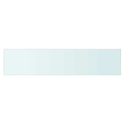 Hyllplan 2 st glas genomskinlig 90x20 cm