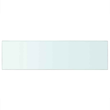 Hyllplan 2 st glas genomskinlig 90x25 cm