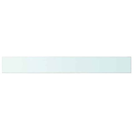 Hyllplan 2 st glas genomskinligt 100x12 cm