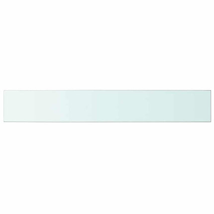 Hyllplan 2 st glas genomskinlig 100x15 cm