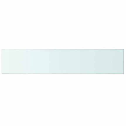 Hyllplan 2 st glas genomskinlig 100x20 cm