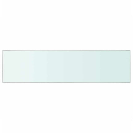 Hyllplan 2 st glas genomskinlig 100x25 cm