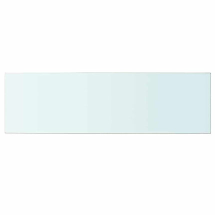 Hyllplan 2 st glas genomskinligt 100x30 cm