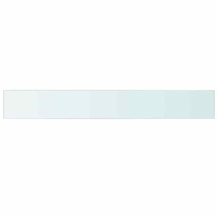 Hyllplan 2 st glas genomskinlig 110x15 cm