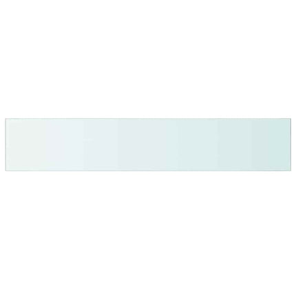 Hyllplan 2 st glas genomskinlig 110x20 cm