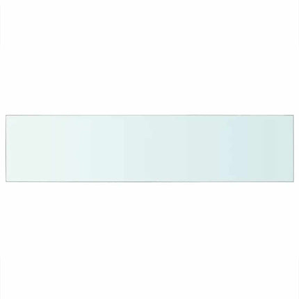 Hyllplan 2 st glas genomskinlig 110x25 cm