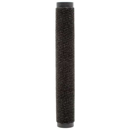 Dörrmattor 2 st rektangulär tuftad 60x90 cm svart