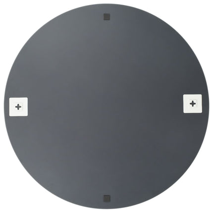 Väggspeglar 2 st 70 cm rund glas