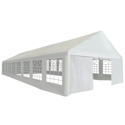 Partytält PE 6x16 m vit