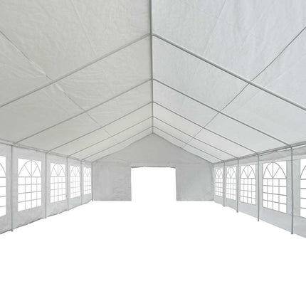 Partytält PE 6x16 m vit