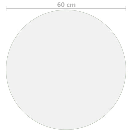 Bordsskydd genomskinligt Ø 60 cm 1,6 mm PVC