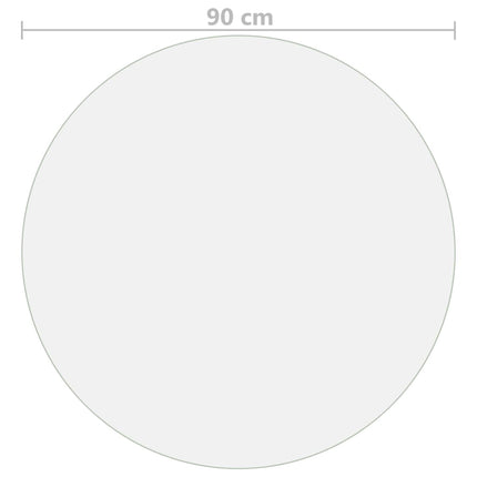 Bordsskydd genomskinligt Ø 90 cm 1,6 mm PVC