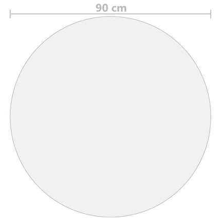 Bordsskydd matt Ø 90 cm 2 mm PVC