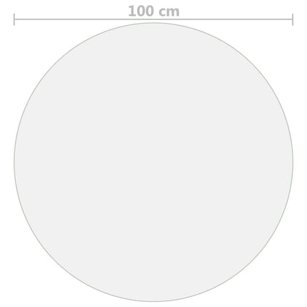 Bordsskydd matt Ø 100 cm 1,6 mm PVC