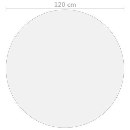 Bordsskydd genomskinligt Ø 120 cm 1,6 mm PVC