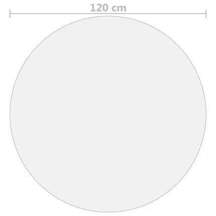 Bordsskydd matt Ø 120 cm 1,6 mm PVC