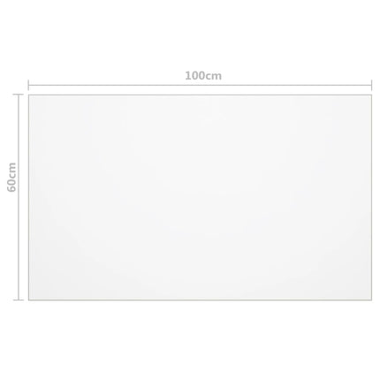 Bordsskydd genomskinligt 100x60 cm 1,6 mm PVC