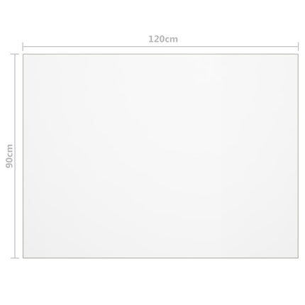 Bordsskydd genomskinligt 120x90 cm 1,6 mm PVC