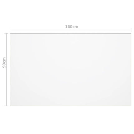 Bordsskydd genomskinlig 160x90 cm 1,6 mm PVC