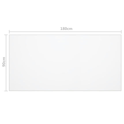 Bordsskydd genomskinlig 180x90 cm 1,6 mm PVC