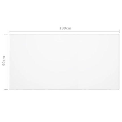 Bordsskydd matt Ø 180x90 cm 1,6 mm PVC