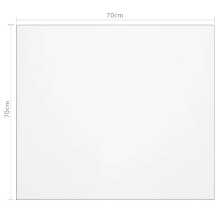 Bordsskydd matt 70x70 cm 1,6 mm PVC