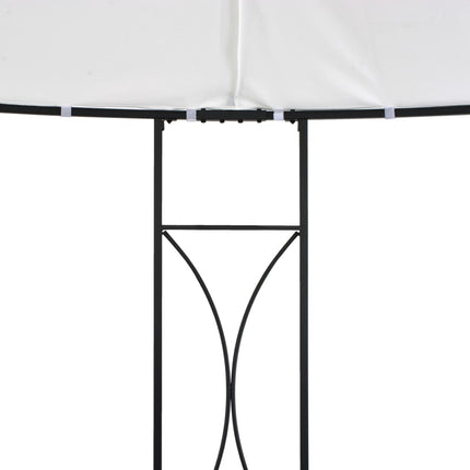 Paviljong 300x290 cm vit rund