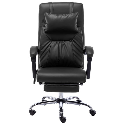 Massagekontorsstol svart konstläder