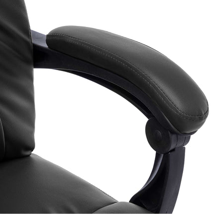 Massagekontorsstol svart konstläder