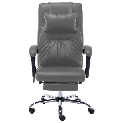 Massagekontorsstol antracit konstläder