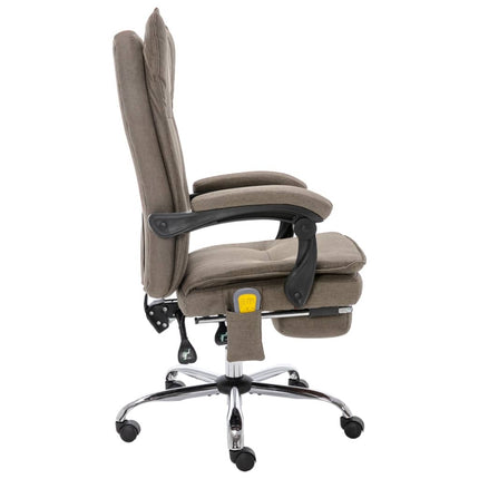 Massagekontorsstol taupe tyg